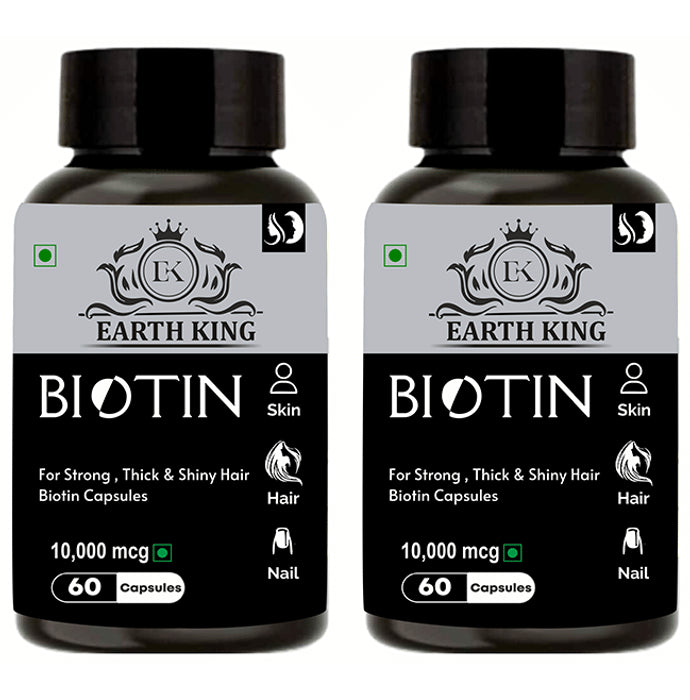Earth King Biotin 10,000mcg Capsule (60Each0 - Classic Derma