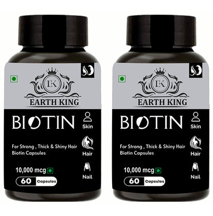 Earth King Biotin 10,000mcg Capsule (60Each0 - Classic Derma