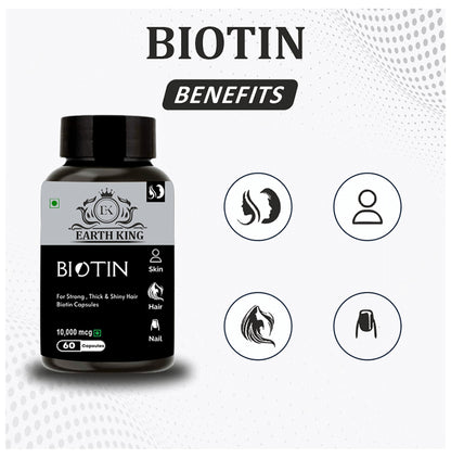 Earth King Biotin 10,000mcg Capsule (60Each0