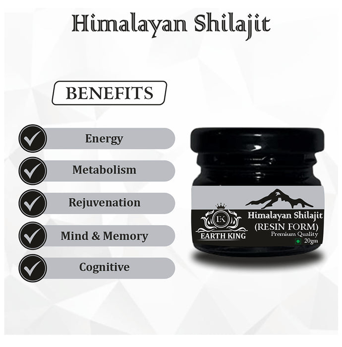 Earth King Himalayan Shilajit (Resin Form) 20gmEach