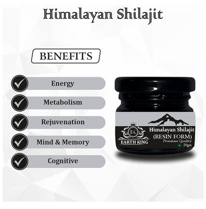 Earth King Himalayan Shilajit (Resin Form) 20gmEach