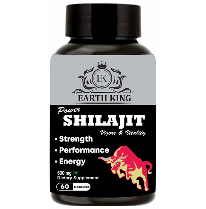 Earth King Power Shilajit 500mg Capsule - Classic Derma