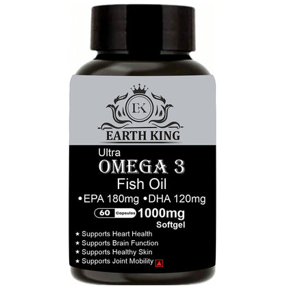 Earth King Ultra Omega 3 Fish Oil Softgel Capsule 1000mg - Classic Derma