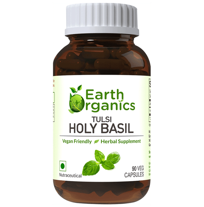 Earth Organics Tulsi Holy Basil Capsule - Classic Derma