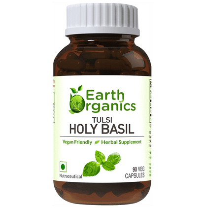 Earth Organics Tulsi Holy Basil Capsule - Classic Derma