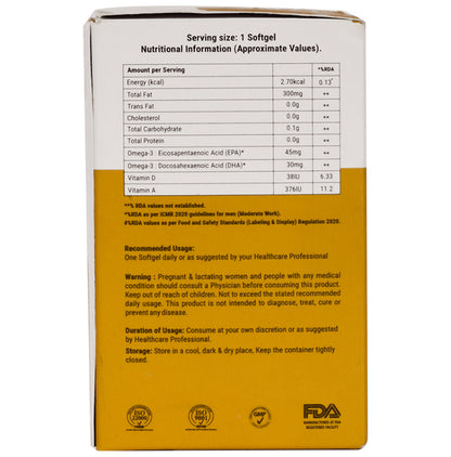 EarthHeal Cod Liver Oil 300mg Softgel