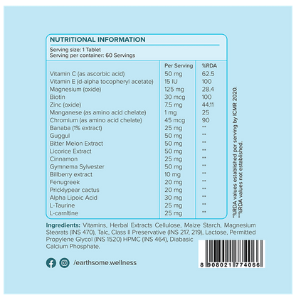 Earthsome Glycoheal Tablet