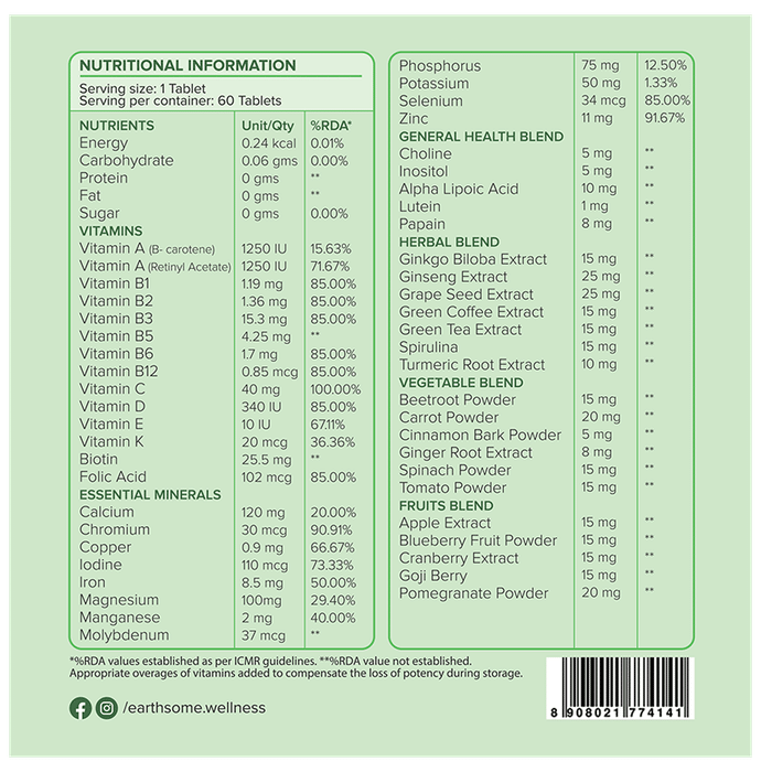 Earthsome Multivitamin Tablet