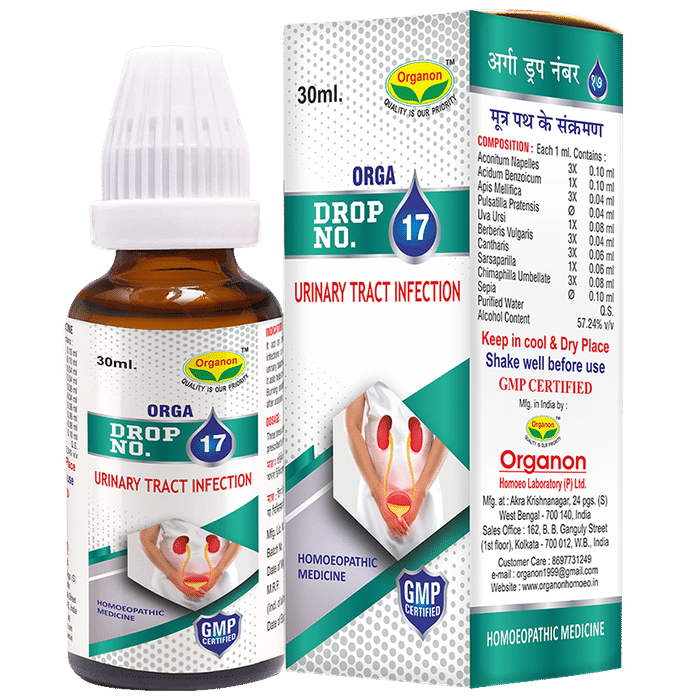Organon Orga Drop No 17 Urinary Tract Infection - Classic Derma