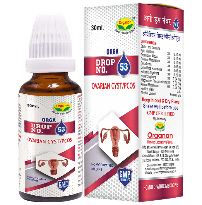 Organon Orga Drop No 53 Ovarian Cyst /Pcos - Classic Derma