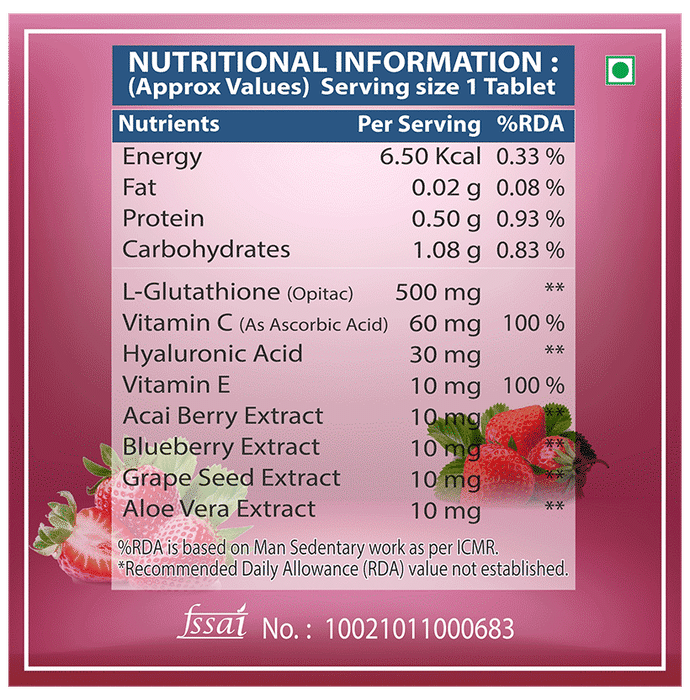 Eatab Rich Skin in Effervescent Tablets (25 Each) Sugar Free