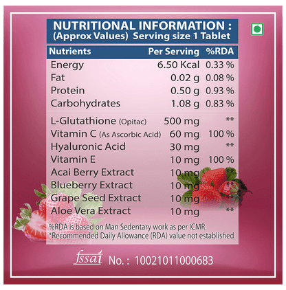 Eatab Rich Skin in Effervescent Tablets (25 Each) Sugar Free
