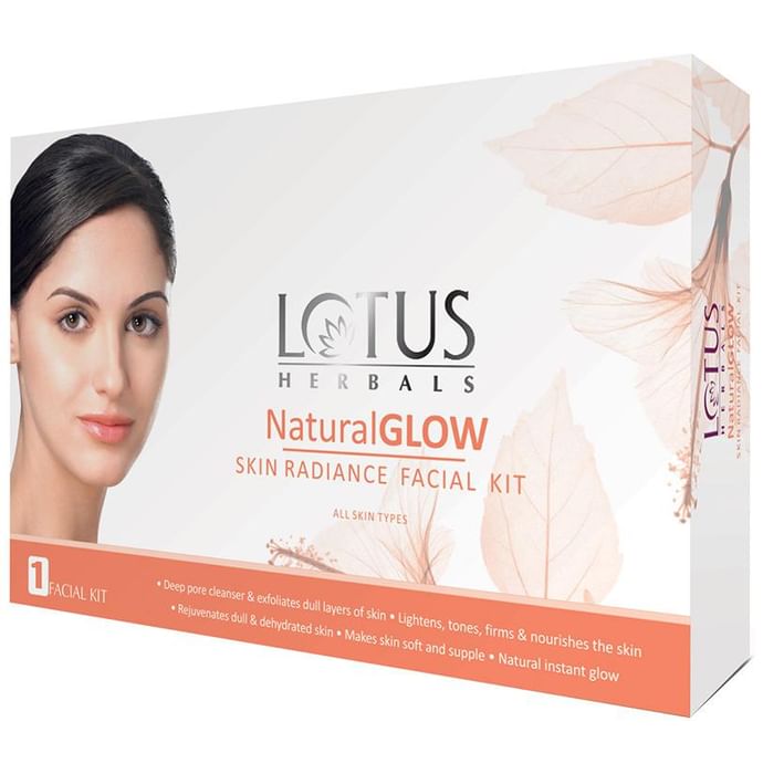 Lotus Herbals NaturalGlow Skin Radiance Facial Kit - Classic Derma