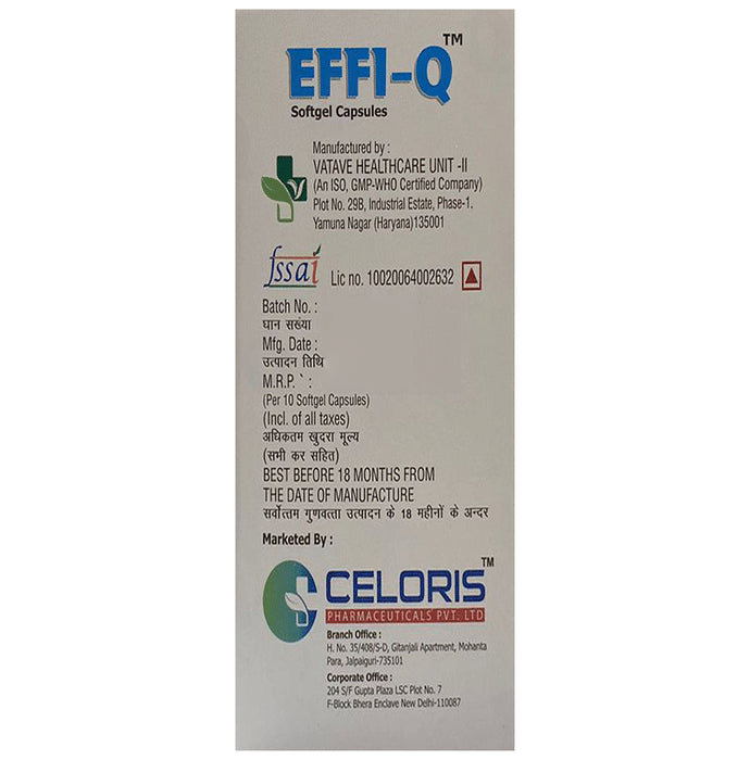 Effi-Q Softgel Capsule