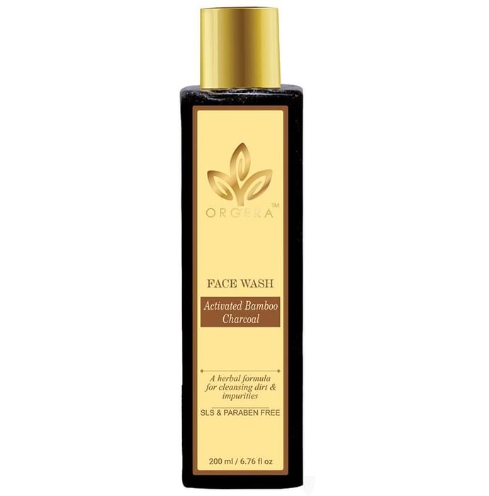 Orgera Activated Bamboo Charcoal SLS Paraben Free Face Wash - Classic Derma