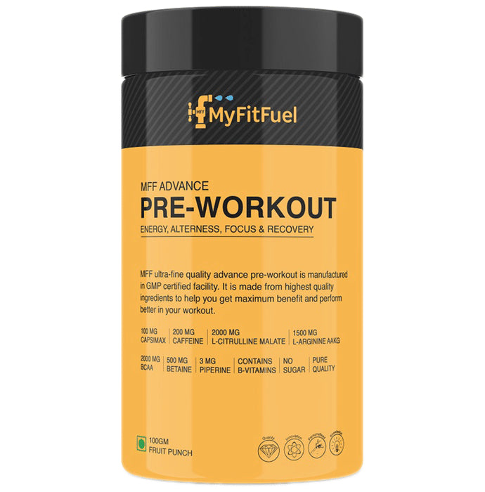 MyFitFuel Advance Pre-Workout Powder Fruit Punch - Classic Derma