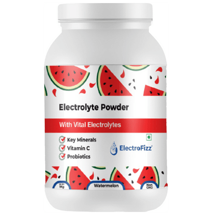 Electrofizz Electrolyte with Vitamin C & Probiotics | Flavour Powder Watermelon - Classic Derma