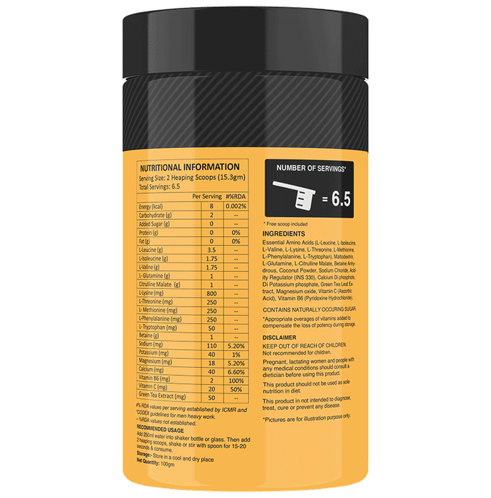 MyFitFuel Anytime EAA Energy Essential Amino Powder Natural