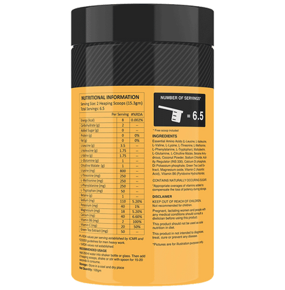 MyFitFuel Anytime EAA Energy Essential Amino Powder Natural
