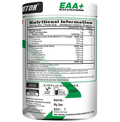 Eligator EAA + BCAA & Glutamine Powder Watermelon