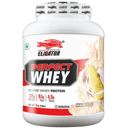 Eligator Perfect Whey Protein Powder Malai kulfi - Classic Derma