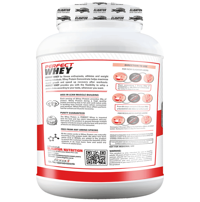 Eligator Perfect Whey Protein Powder Malai kulfi