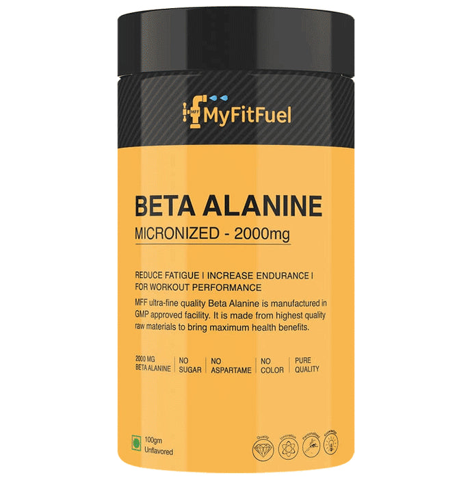 MyFitFuel Beta Alanine Micronized 2000mg Powder Unflavoured - Classic Derma