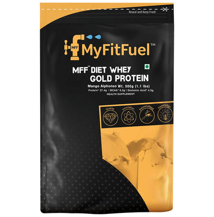 MyFitFuel Diet Whey Gold Protein Isolate Alphonso Mango - Classic Derma