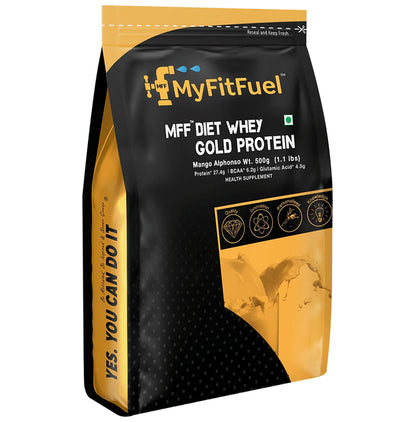 MyFitFuel Diet Whey Gold Protein Isolate Alphonso Mango