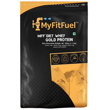 MyFitFuel Diet Whey Gold Protein Isolate Rich Chocolate Delight - Classic Derma