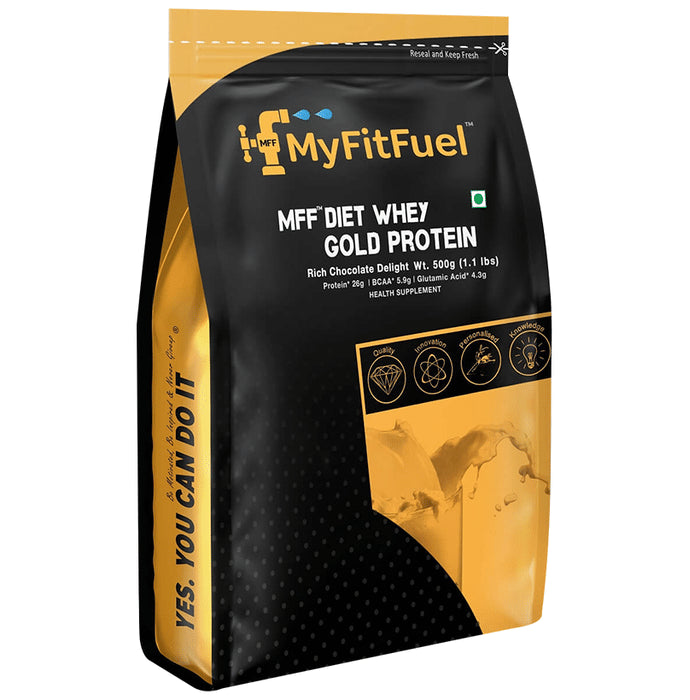 MyFitFuel Diet Whey Gold Protein Isolate Rich Chocolate Delight