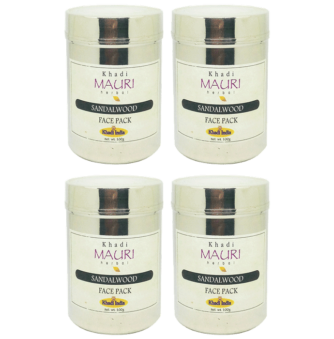 Khadi Mauri Herbal Sandalwood Face Pack(100gm Each) - Classic Derma