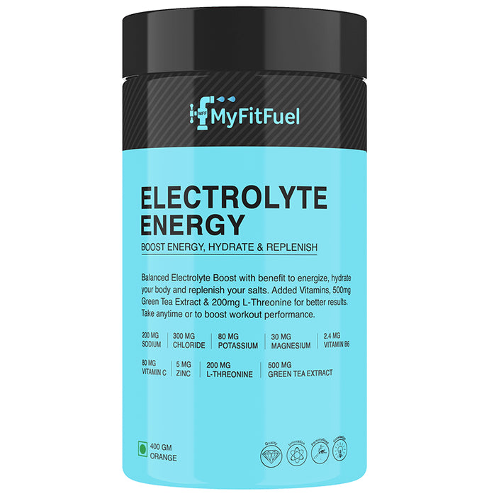 MyFitFuel Electrolyte Energy Powder Orange - Classic Derma