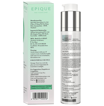 Epique Intensive Regenerating Night Cream