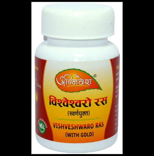 Agnivesh Vishveshwaro Ras (with Gold) Tablet - Classic Derma