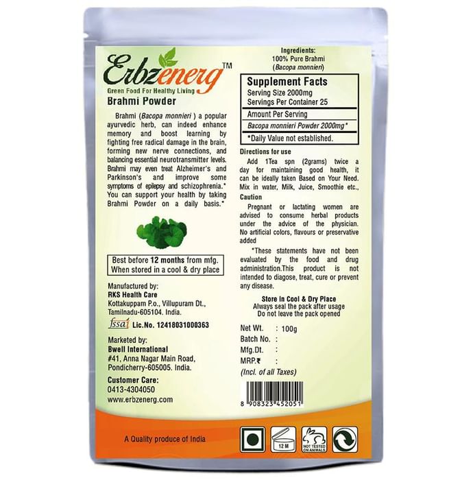 Erbzenerg Brahmi Leaf Powder