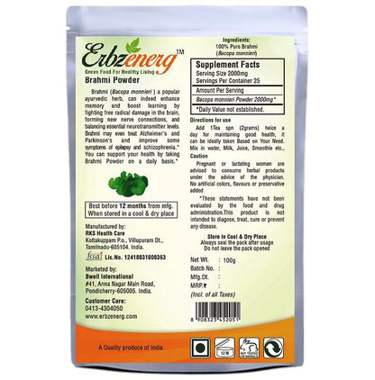 Erbzenerg Brahmi Leaf Powder