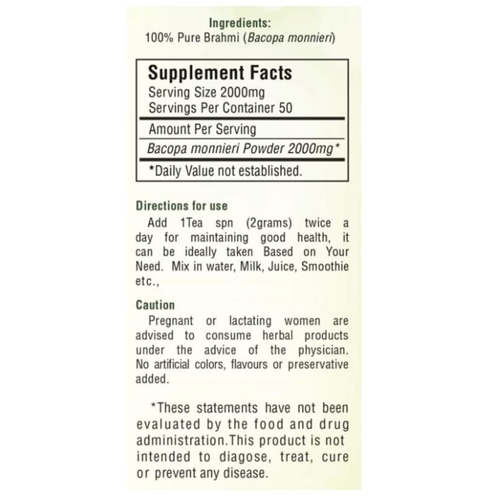 Erbzenerg Brahmi Leaf Powder