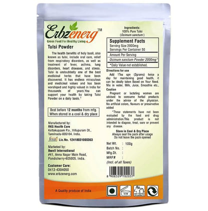Erbzenerg Tulsi Leaf Powder