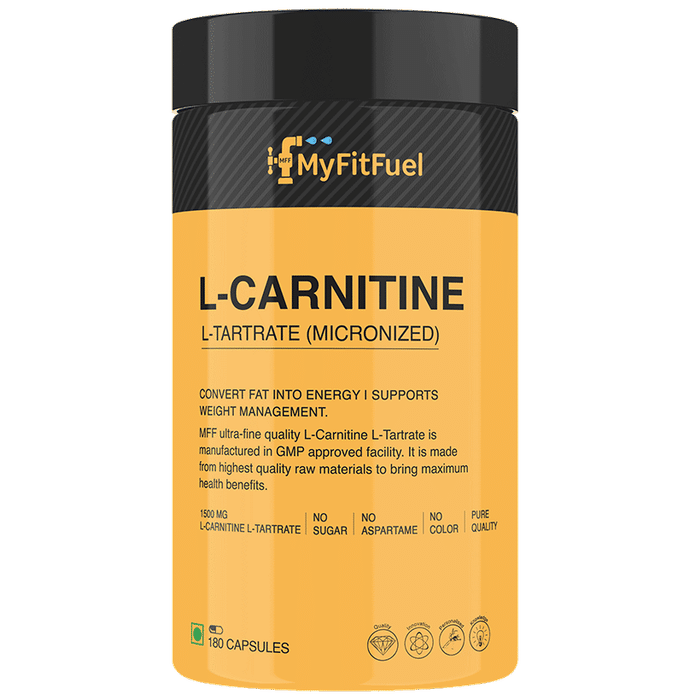 MyFitFuel L-Carnitine L-Tartrate (Micronized) 1500mg Capsule - Classic Derma