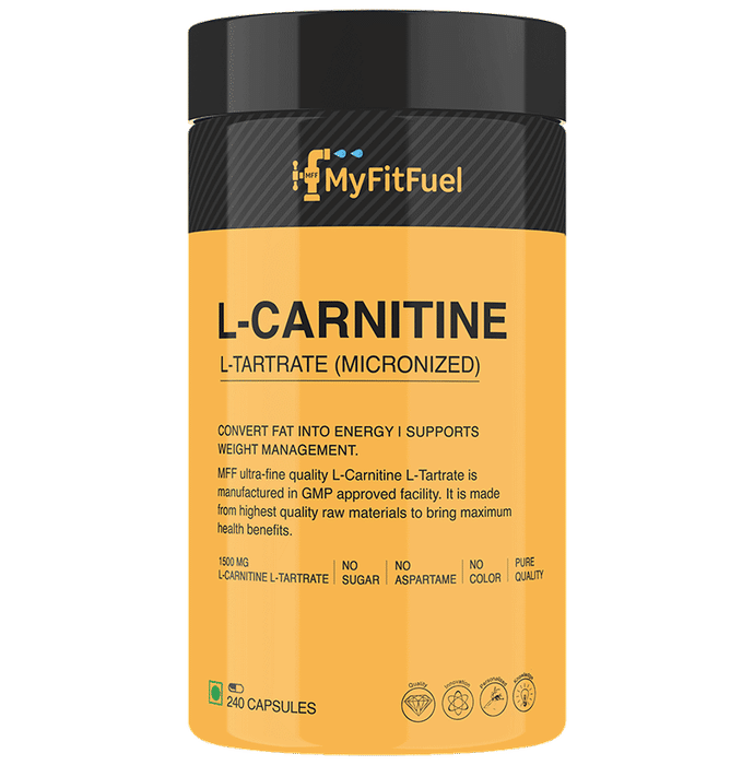 MyFitFuel L-Carnitine L-Tartrate (Micronized) 1500mg Capsule - Classic Derma
