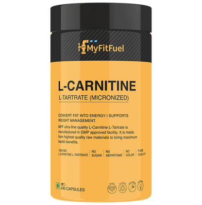 MyFitFuel L-Carnitine L-Tartrate (Micronized) 1500mg Capsule - Classic Derma