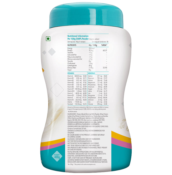 Essen Simpl Powder Vanilla