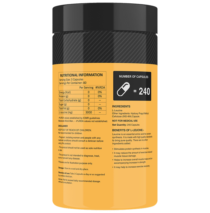MyFitFuel L-Leucine 3000mg Capsule