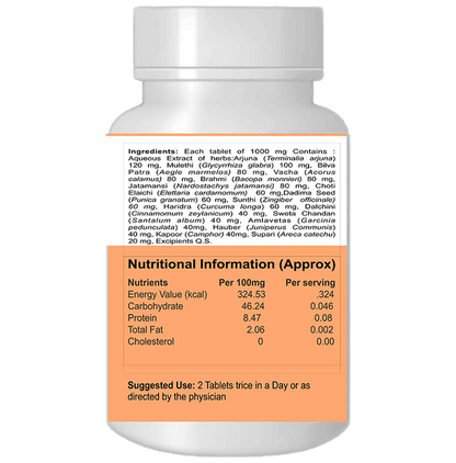 Eternal Life Ayurveda Heart Life Tablet