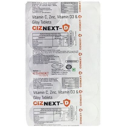 Ethicare Remedies Ciznext-D Tablet