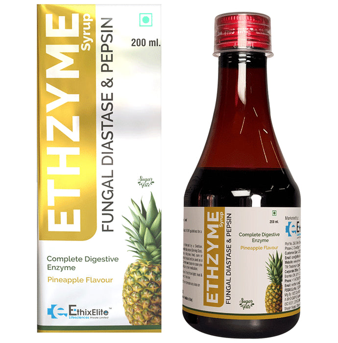 Ethixelite Ethzyme Syrup Pineapple Sugar Free - Classic Derma
