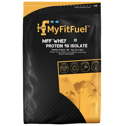 MyFitFuel MFF Whey Protein 90 Isolate Powder Vanilla Creme - Classic Derma