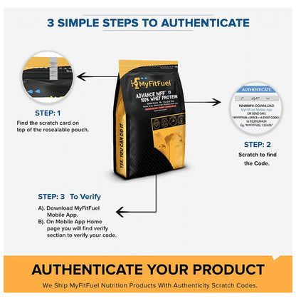 MyFitFuel MFF Whey Protein 90 Isolate Powder Vanilla Creme