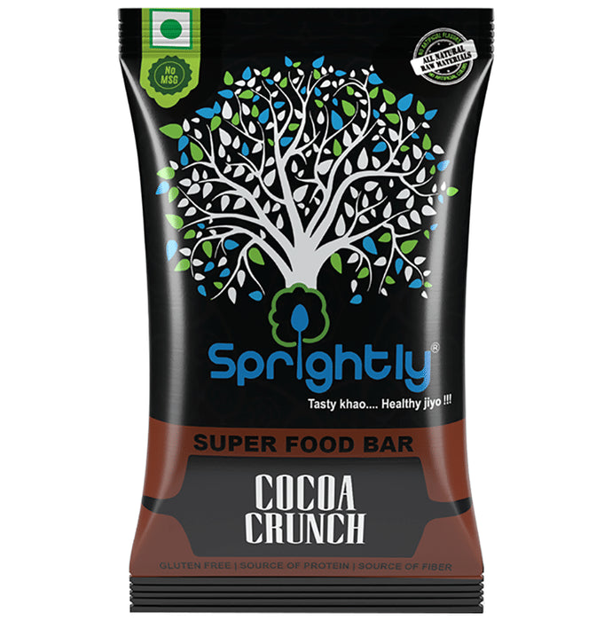 Sprightly Cocoa Crunch Super Food Bar - Classic Derma
